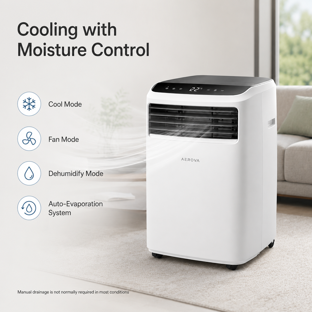 AEROVA CoolPro 12000 — Portable Air Conditioner (12000 BTU)