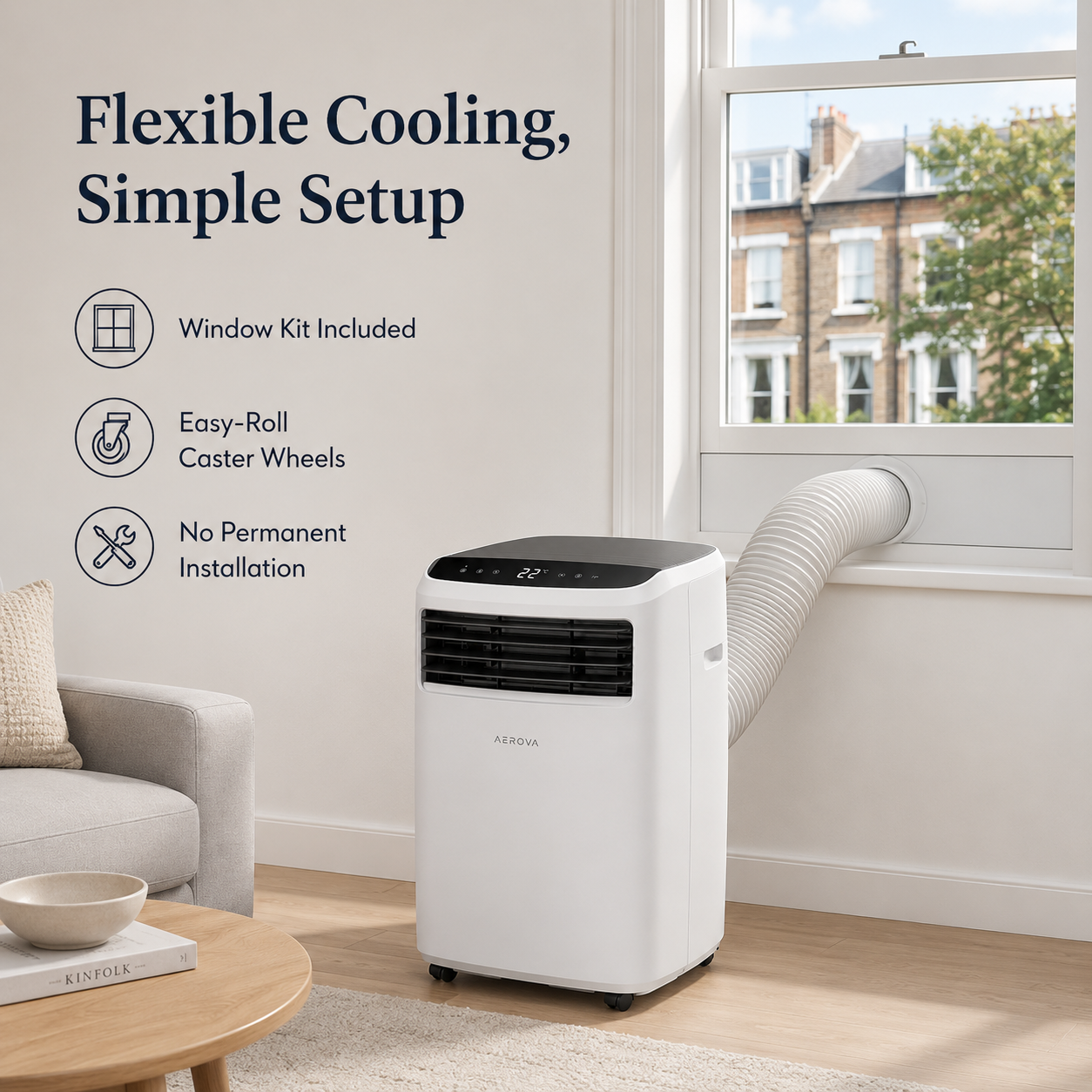 AEROVA CoolPro 12000 — Portable Air Conditioner (12000 BTU)