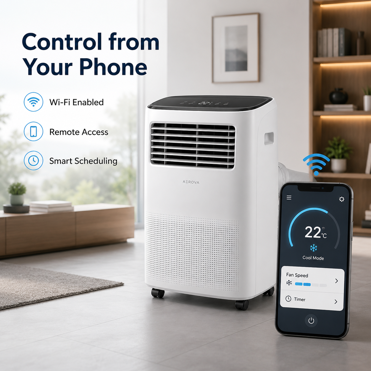 AEROVA Commercial 14000 — Heavy-Duty Portable AC (14000 BTU)