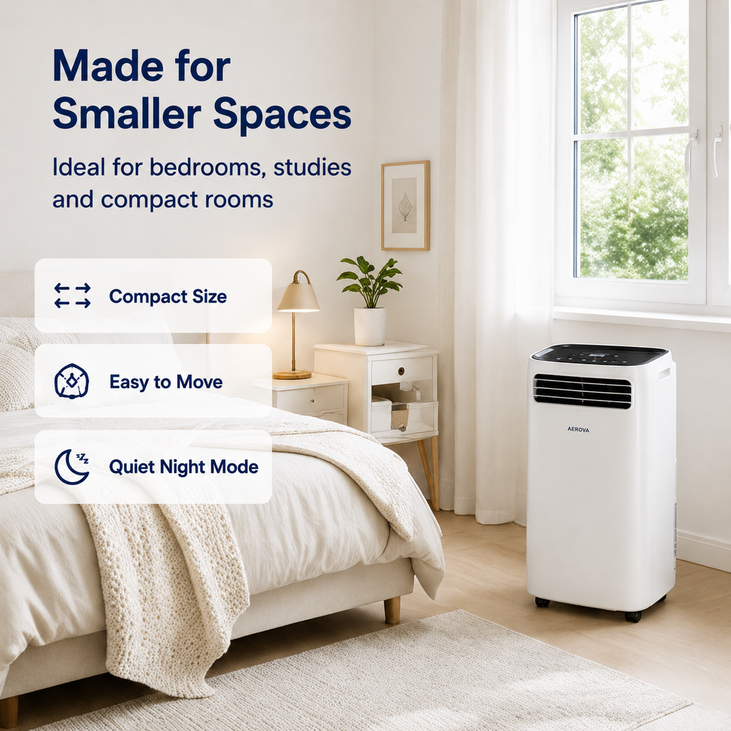 AEROVA BreezeFlow 7000 — Evaporative Air Cooler (Large Tank)