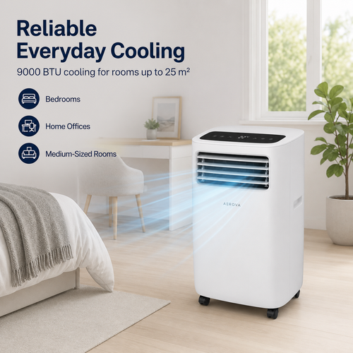 AEROVA CoolPro 9000 — Portable Air Conditioner (9000 BTU)